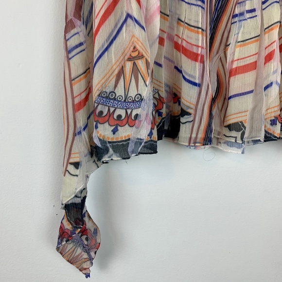 MUSHKA BY SIENNA ROSE Colorful Boho Graphic Sleeveless Tunic Sz S - Picture 6 of 8